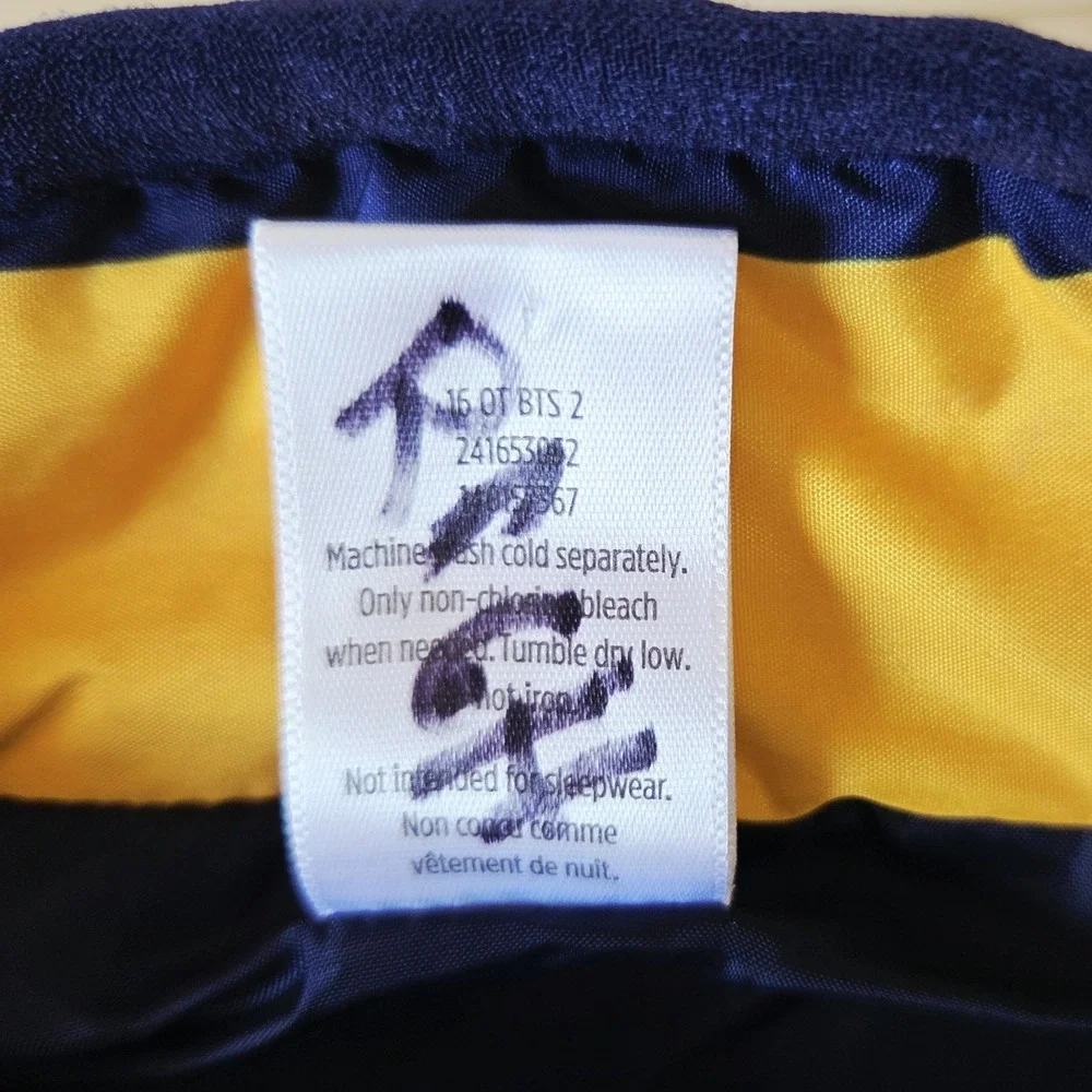 Gymboree Boys Size S(5-6) Puffer Vest Bright Yellow & Blue Stripe Back to School